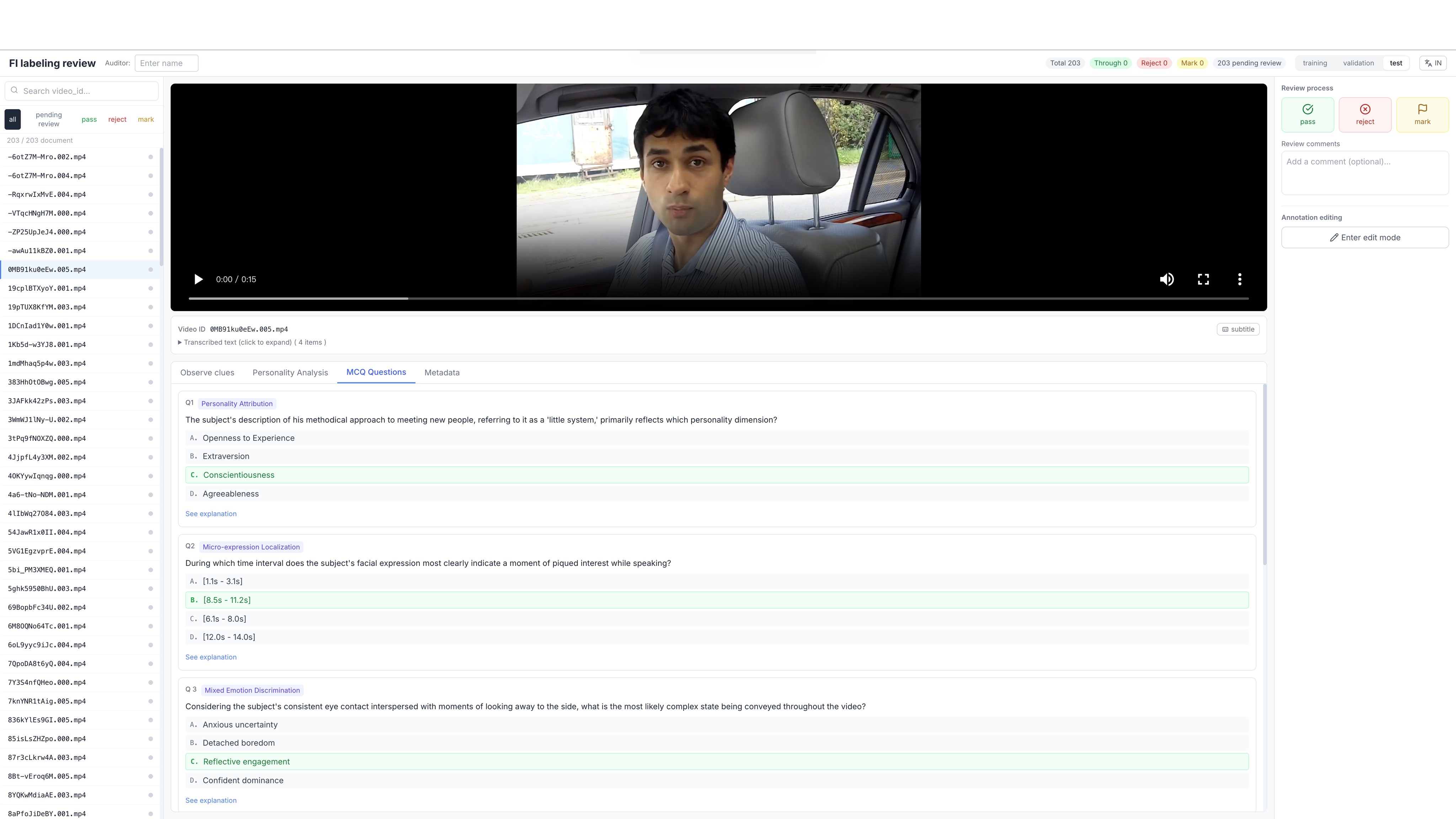 Figure 6. Annotation web tool.