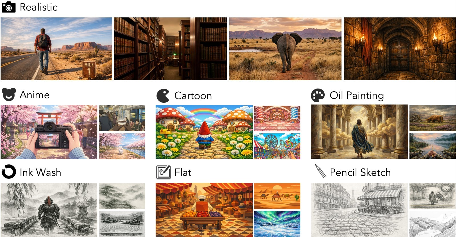 Figure 8. Style gallery.